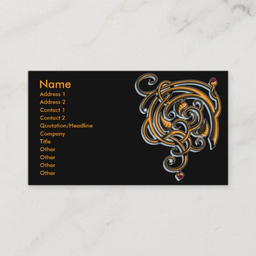 Antique Decorative Flourishes Business Card