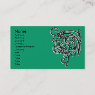 Antique Decorative Flourishes Business Card