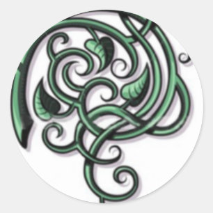 Antique Decorative Flourishes Classic Round Sticker