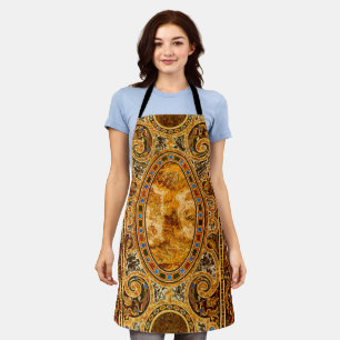 Antique Decorative Italian Gemstone Pattern Apron