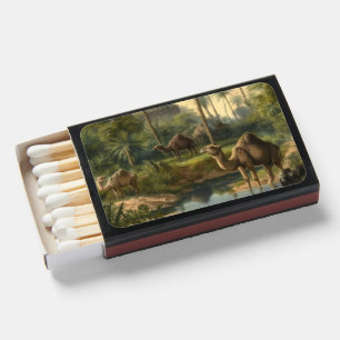 Antique Desert Caravan Dromedary Camel Naturalist Matchboxes