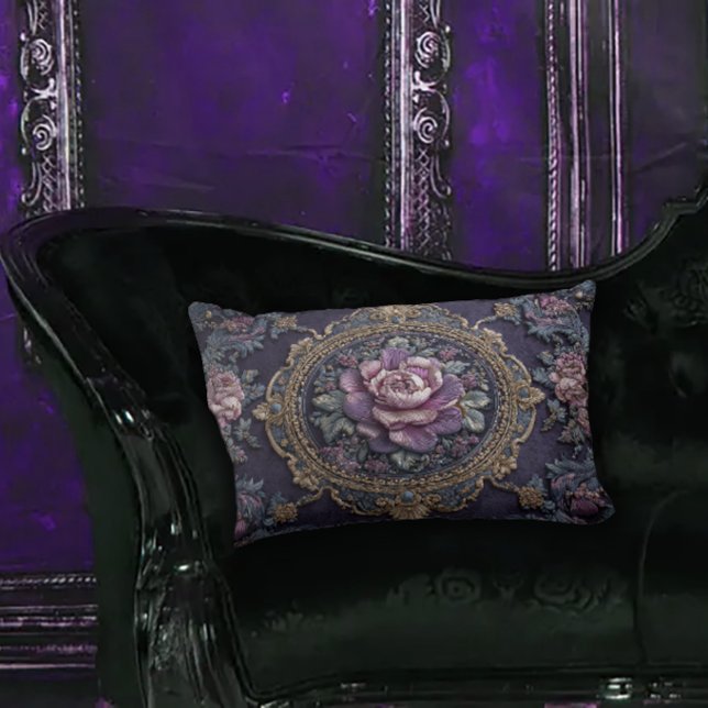 Antique Design Dark Academia Lumbar Pillow (Creator Uploaded)