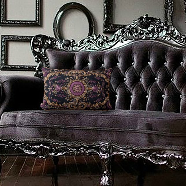 Antique Design Dark Academia Lumbar Pillow (Creator Uploaded)