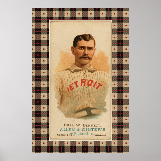 Antique Detroit Baseball Poster (Front)