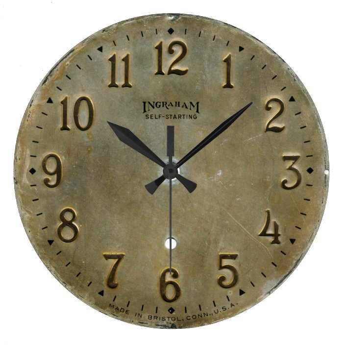 Antique Distressed Clock