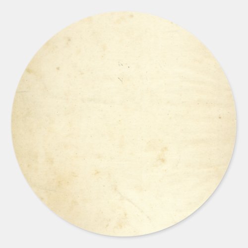Antique Distressed Stained Black 1890 Parchment Classic Round Sticker