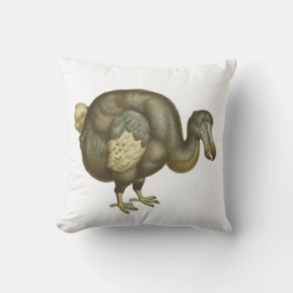 Antique Dodo Bird Natural History Throw Pillow