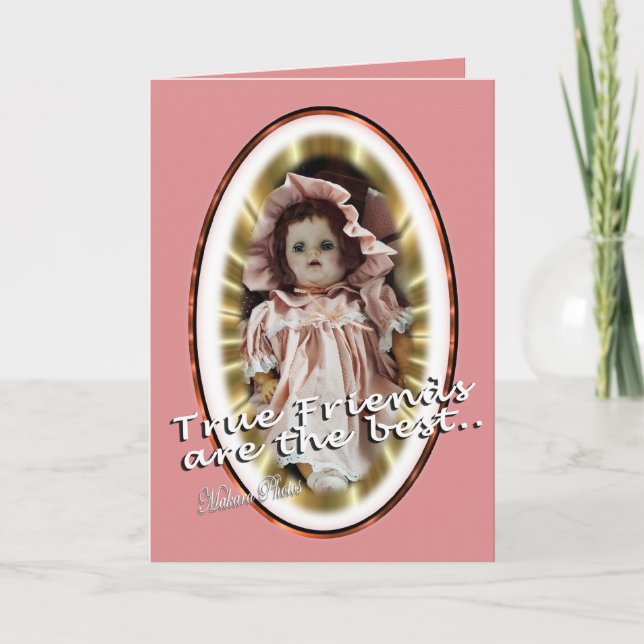 Antique Doll- Patty- personalize as you wish Holiday Card (Front)