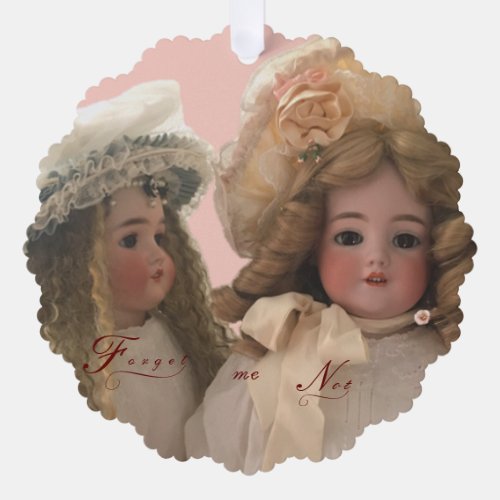 Antique Dolls Ornament Card