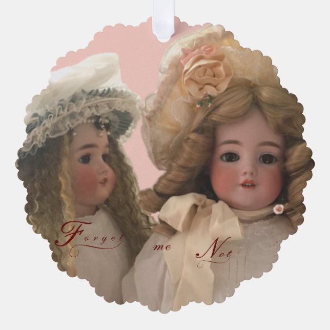 Antique Dolls Ornament Card (Front)