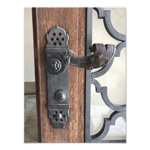 Antique Door Handle in Brno Czech Republic Photo Print