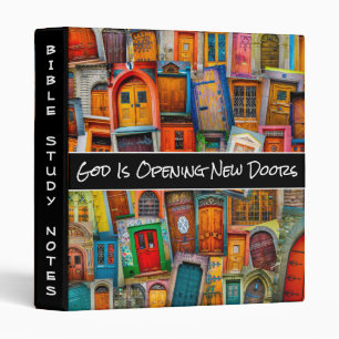 Antique Doors Opens Doors Quote Custom Subject 3 Ring Binder