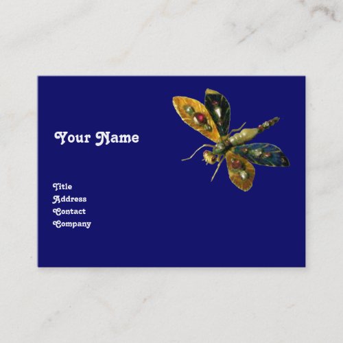 ANTIQUE DRAGONFLY JEWEL Blue Business Card