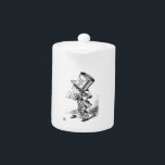 Antique Drawing Mad Hatter Alice in Wonderland Teapot<br><div class="desc">The Mad Hatter from an antique illustration to Alice in Wonderland by John Tenniel</div>