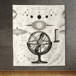 Antique Drawing of Vintage Astrological Spheres Tapestry<br><div class="desc">Bolder-Atlas by Brockhaus,  1849

Antique vintage astronomy drawing of solar system astrological spheres and charts and diagram.</div>