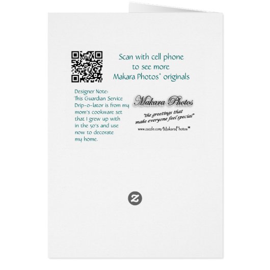 Antique Drip-o-lator Guardian Service Coffee Pot (Back)