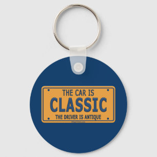 Antique Driver Classic Car Keychain
