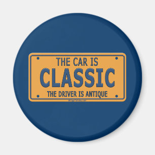 Antique Driver Classic Car Magnet