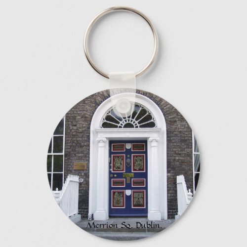 Antique Dublin Doorway _ Merrion Square Keychain