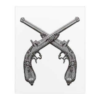 Antique Dueling Pistols Acrylic Print