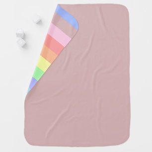 Antique Dusky Rose Pastel Baby Blanket