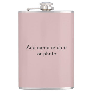 Antique Dusky Rose Pastel Flask