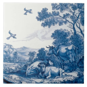 Antique Dutch Delftware plaque Ceramic Tile