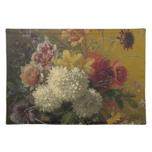 Antique Dutch Master Floral Georgius van Os 1820 Cloth Placemat