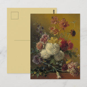 Antique Dutch Master Floral Georgius van Os 1820 Postcard