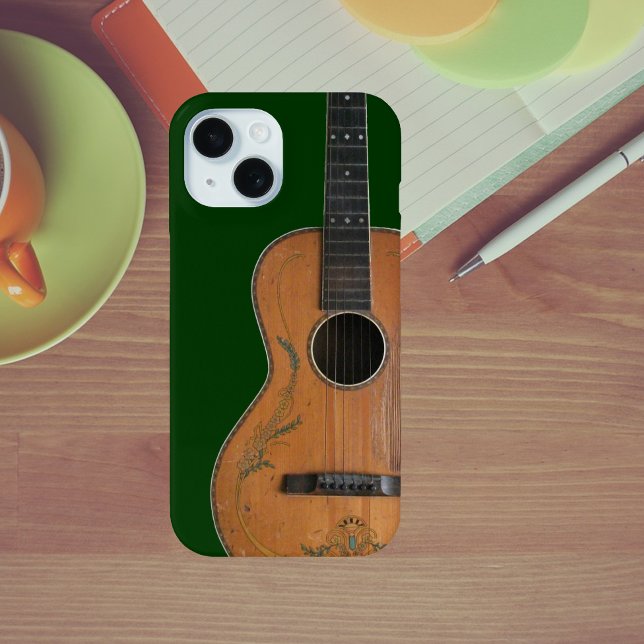Antique Early 1900s Acoustic Guitar Case-Mate iPhone Case (Creator Uploaded)