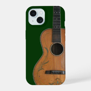 Antique Early 1900s Acoustic Guitar iPhone 15 Case