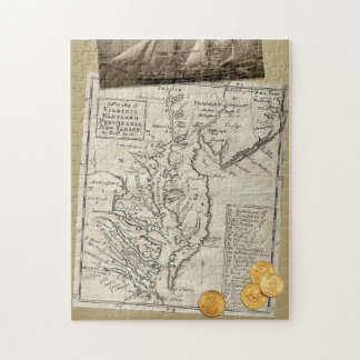 Antique East Coast Map puzzle