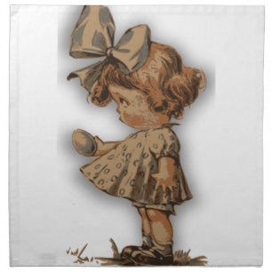 antique easter egg napkin