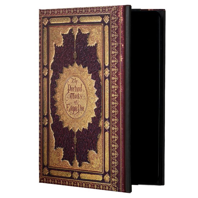 Antique Edgar Allan Poe Book Cover For iPad Air (Front)