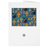 Antique Egypt Pattern, Hieroglyphics digital paper (Back)