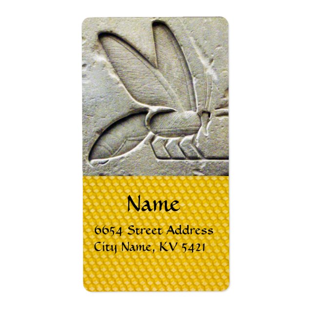 ANTIQUE EGYPTIAN HONEY BEE BEEKEEPER LABEL (Front)