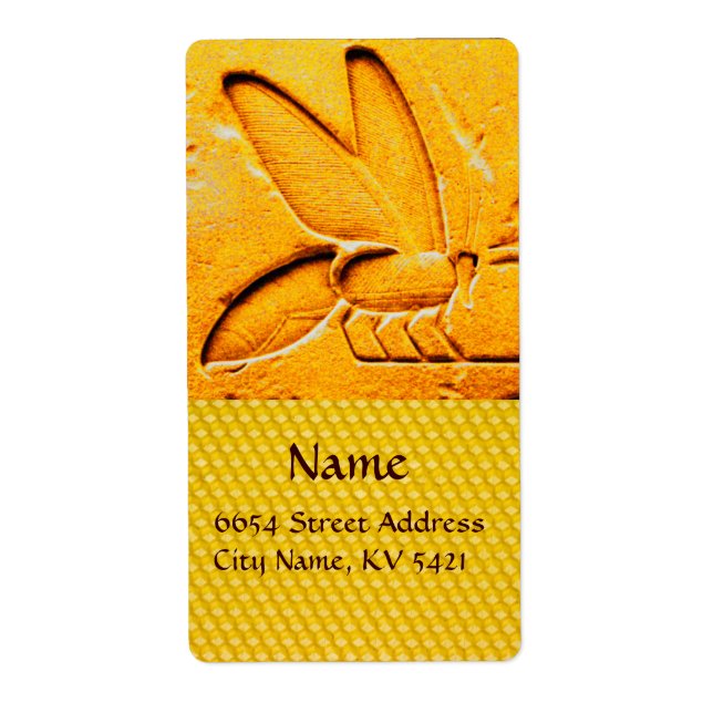 ANTIQUE EGYPTIAN HONEY BEE BEEKEEPER LABEL (Front)