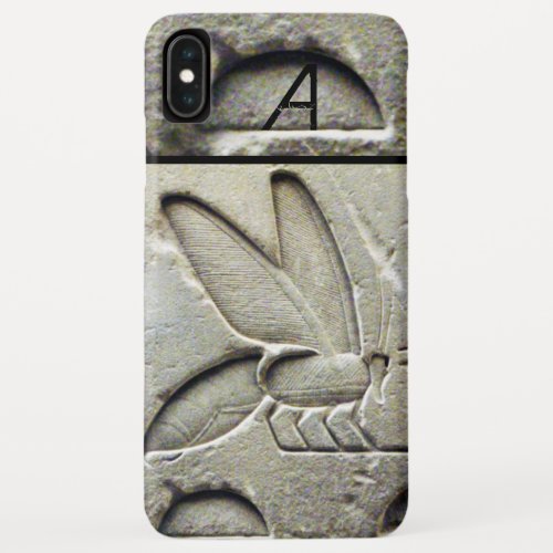 ANTIQUE EGYPTIAN HONEY BEE BEEKEEPER MONOGRAM iPhone XS MAX CASE