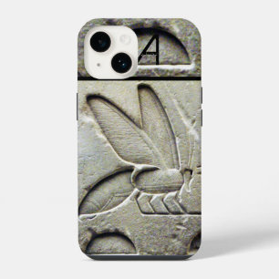 ANTIQUE EGYPTIAN HONEY BEE BEEKEEPER MONOGRAM iPhone 14 CASE