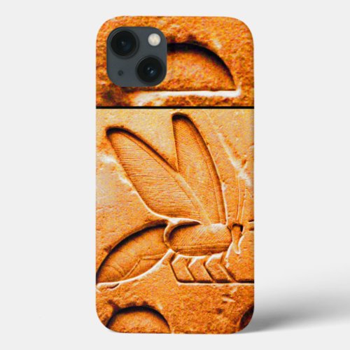 ANTIQUE EGYPTIAN HONEY BEE BEEKEEPER Orange Yellow iPhone 13 Case