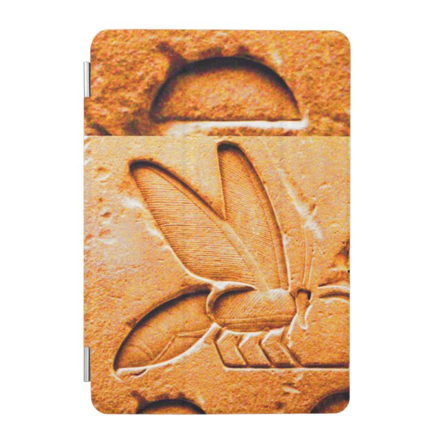 ANTIQUE EGYPTIAN HONEY BEE BEEKEEPER Orange Yellow iPad Mini Cover (Front)