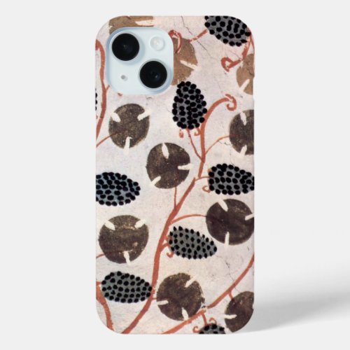 ANTIQUE EGYPTIAN VINEYARD GRAPES AND GRAPE VINES  iPhone 15 CASE