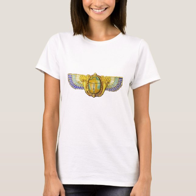 ANTIQUE EGYPTIAN WINGED SCARAB /CORNUCOPIA JEWEL T-Shirt (Front)