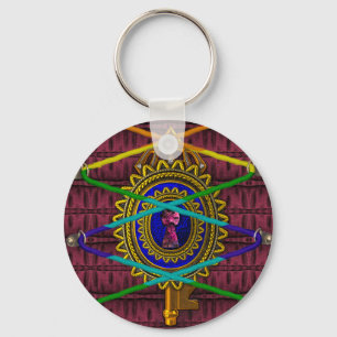 Antique Enchanted Fantasy Fairytale Book II Keychain