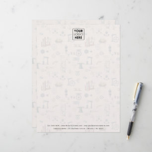 Antique Engineering Mechanical Scientific Custom Letterhead