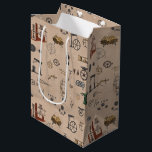 Antique Engineering Mechanical Scientific Pattern Medium Gift Bag<br><div class="desc">A unique antique engineering theme design featuring engineering mechanical drawings and scientific mechanical sketches. A math and engineer art featuring antique blueprints. A great design for engineers,  engineering students,  anyone who loves mechanical sketches,  physics,  math and technical drawings.</div>
