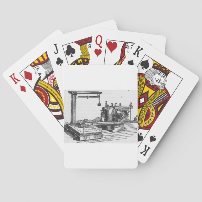 Antique Engineering Tool Vintage Ephemera Poker Cards (Back)