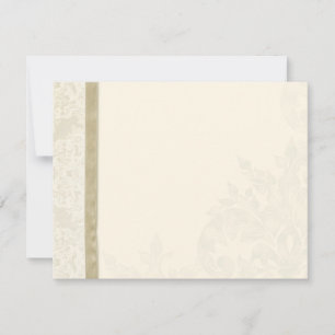 Antique English Rose - Tan Thank You Note Cards