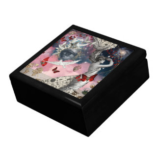 Antique Engraving Surreal Dadaism Collage Art Gift Box