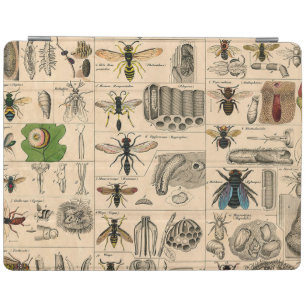 Antique Entomology Bees Wasps Natural History iPad Smart Cover